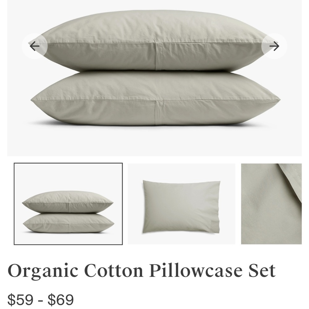 New Parachute Organic Cotton Pillowcase